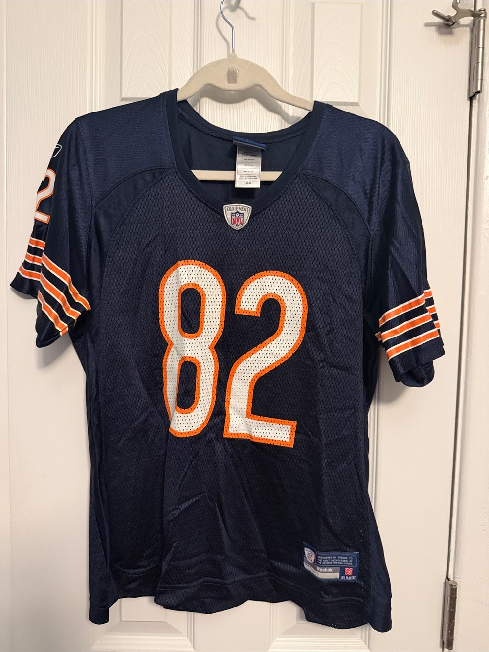 Bears Olsen Football Jersey with Orange & White #82